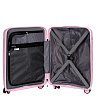Розовый чемодан из полипропилена