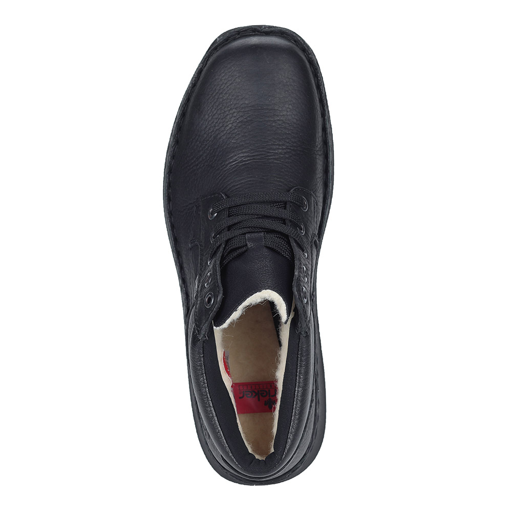 фото Ботинки из эко кожи в черном цвете rieker