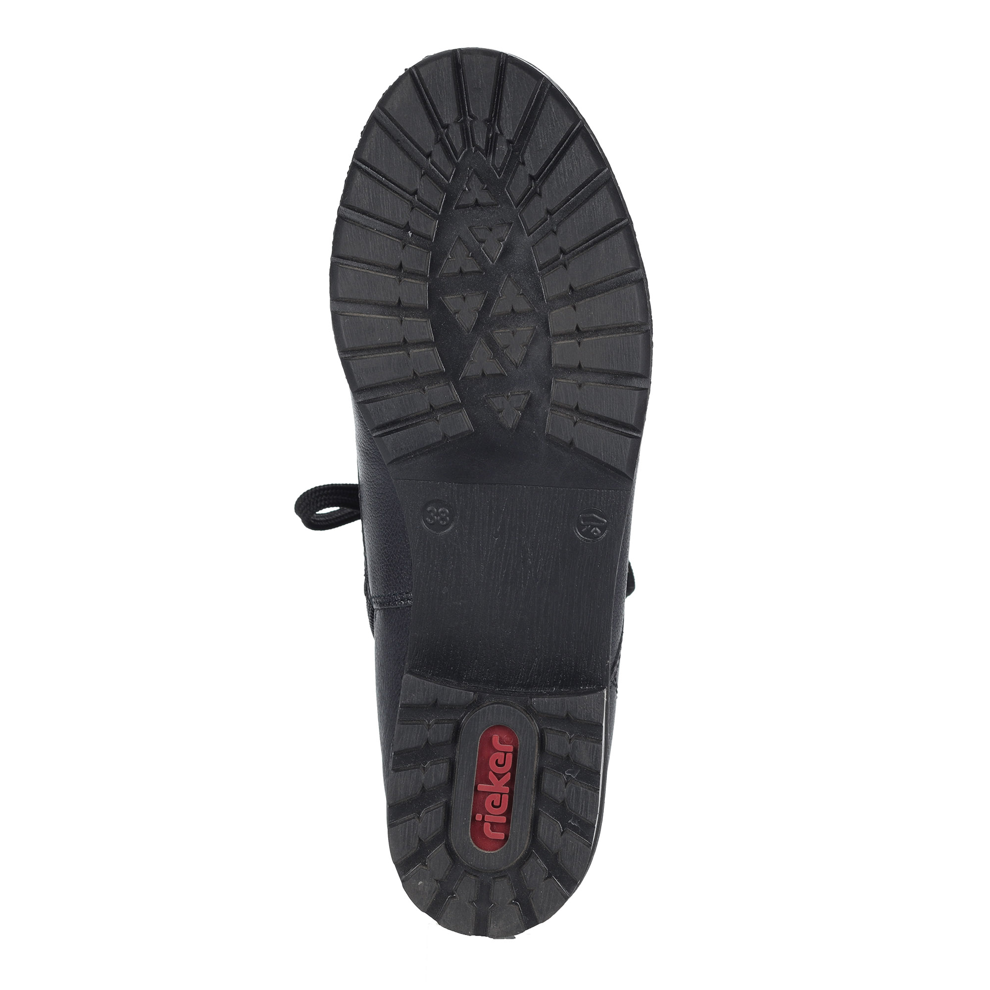 фото Темно-синие кожаные ботинки rieker