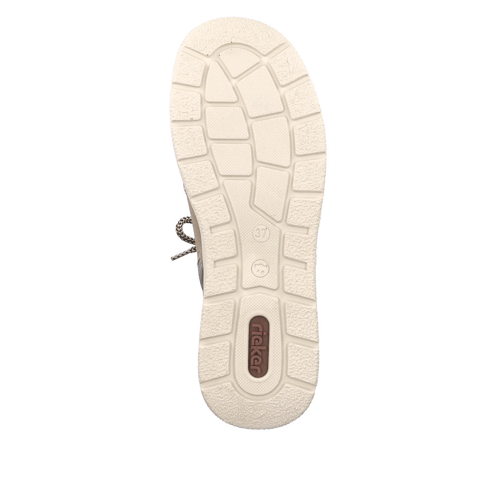 фото Коричневые утепленные ботинки из кожи и экокожи rieker