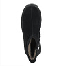 Черные утепленные ботинки из ворсовой кожи
