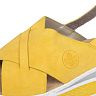 Желтые сандалии из экокожи на утолщенной подошве
