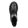 Черные ботинки челси из кожи на подкладке из натурального меха