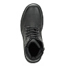 Черные утепленные ботинки из экокожи