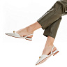 Белые открытые туфли из экокожи на подкладке из экокожи