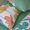Комплект постельного белья 2 спальный, цветочно-зелёный