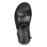 Черные сандалии из кожи на подкладке из текстиля