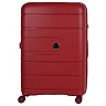 Красный вместительный чемодан из полипропилена