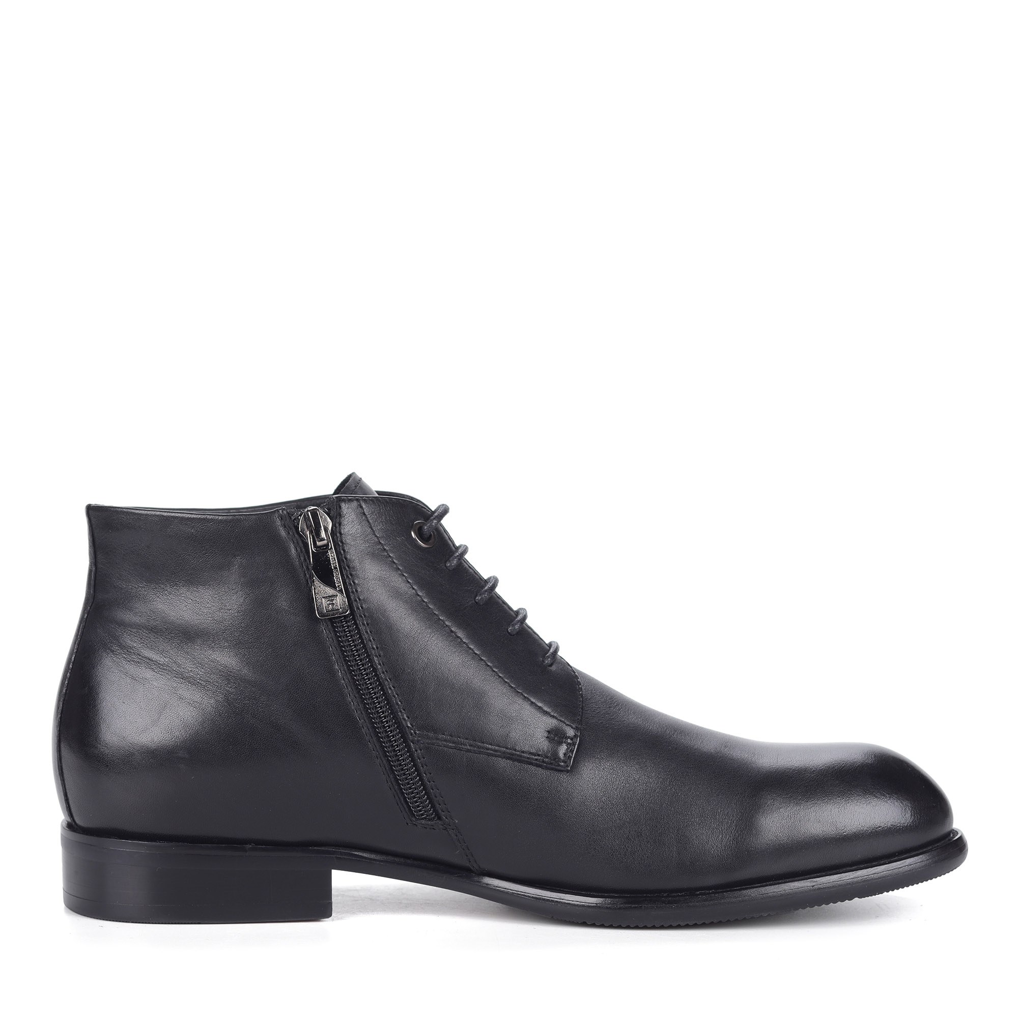 Черные ботинки из кожи на меху Respect, размер 42, цвет черный - фото 3