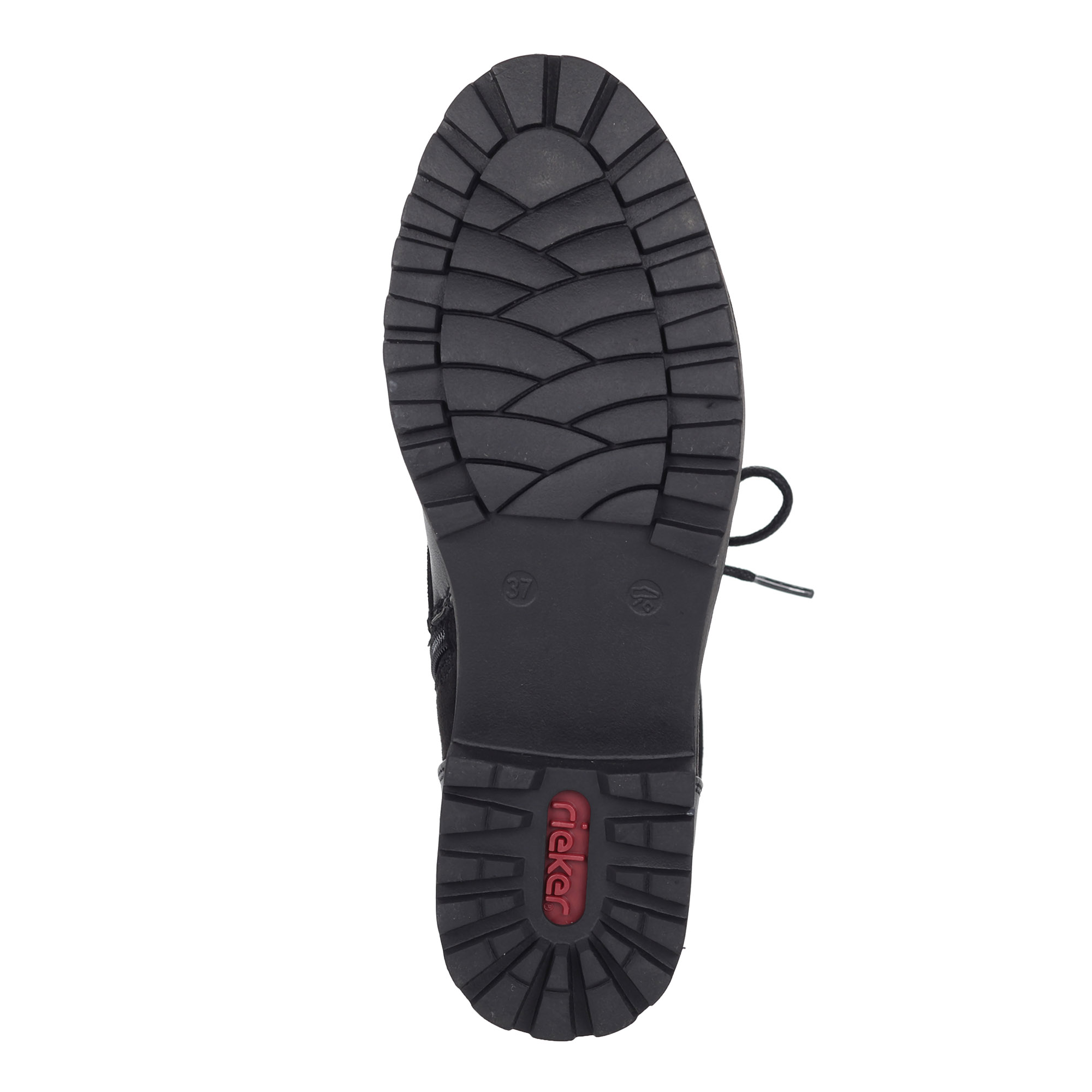 Черные ботинки на рифленой подошве Rieker, размер 38, цвет черный - фото 5