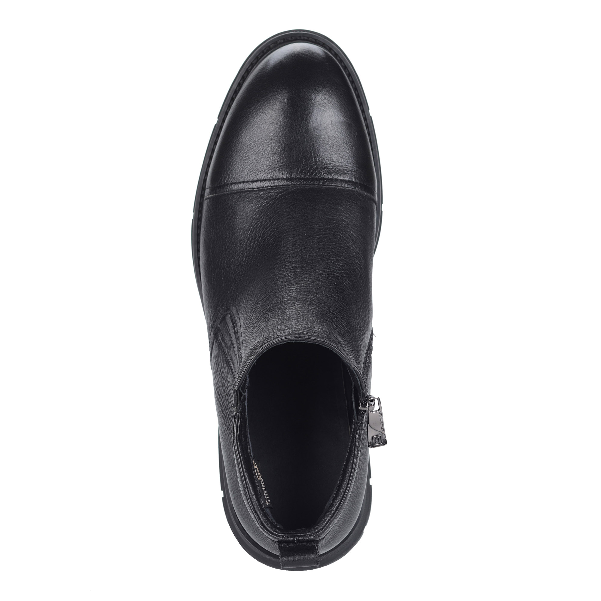 Черные ботинки из кожи на шерсти Respect, размер 43, цвет черный - фото 4