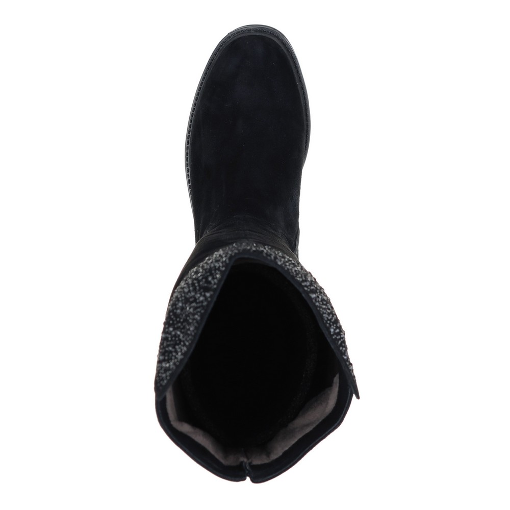 Черные декорированные ботфорты на меху Respect, размер 37, цвет черный - фото 7