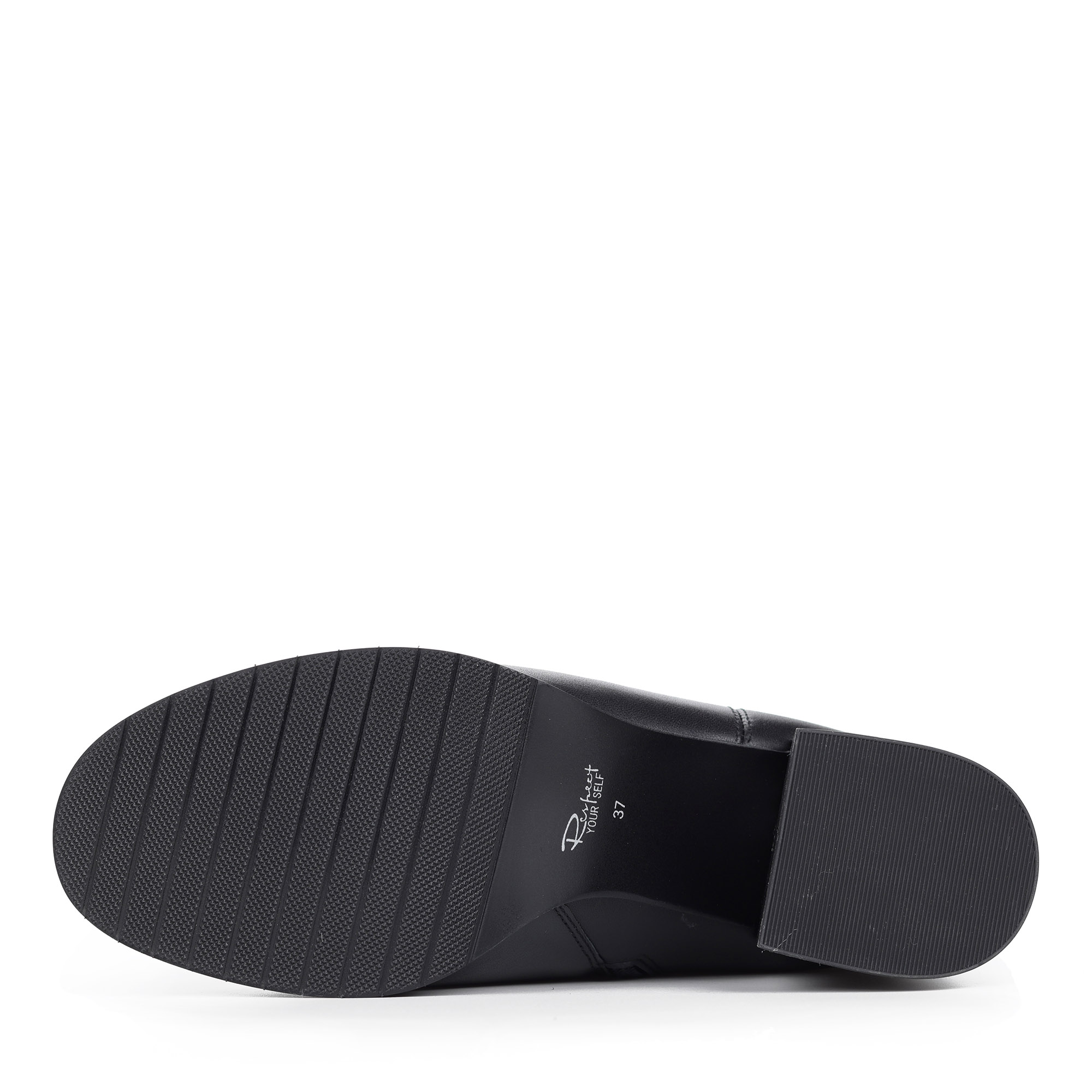 Черные сапоги из кожи на каблуке Respect, размер 39, цвет черный - фото 9