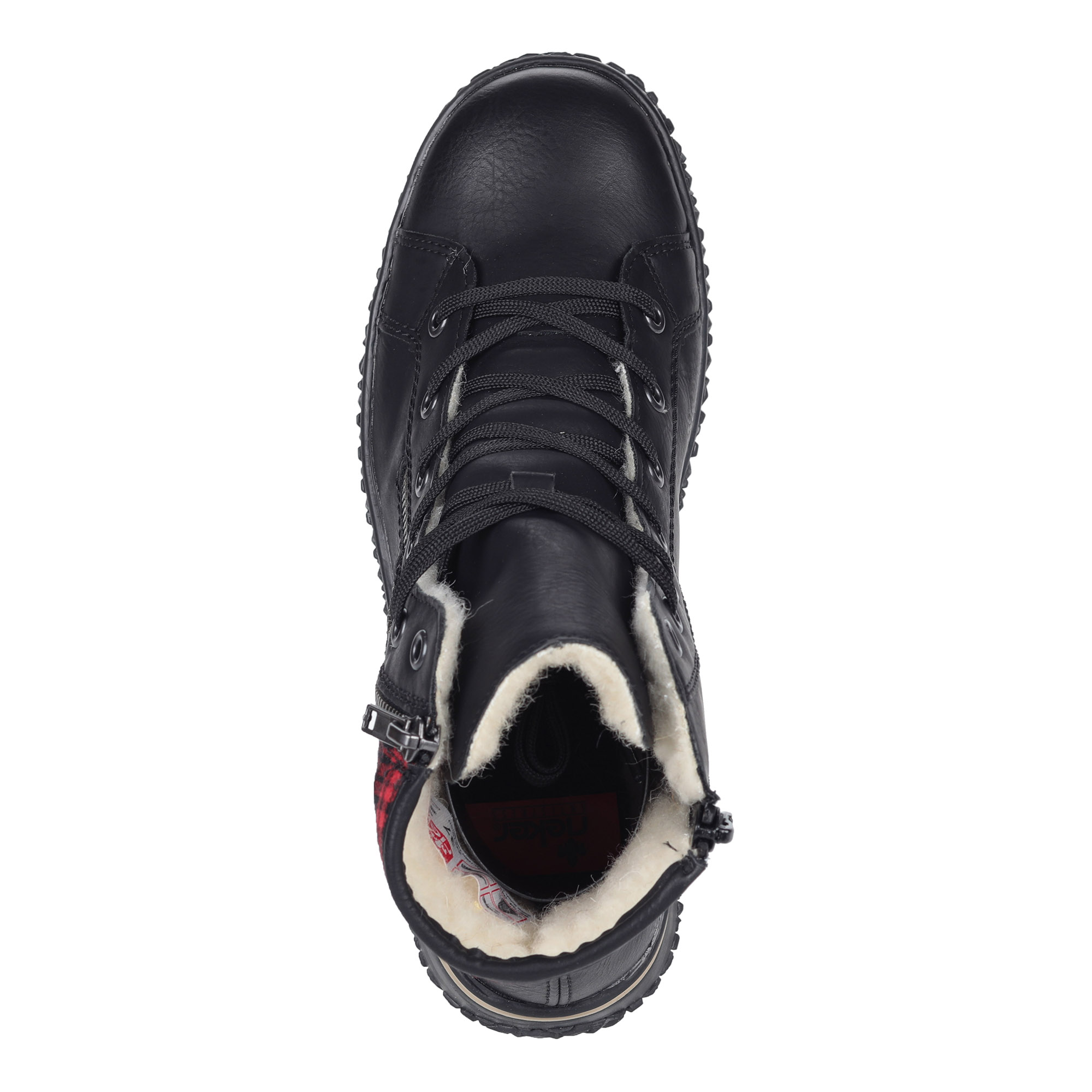 Черные ботинки на шнуровке Rieker, размер 37, цвет коричневый - фото 4