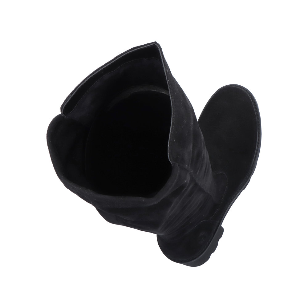Черные утепленные сапоги из гидрофобного велюра на протекторной подошве Remonte, размер 41, цвет черный - фото 10