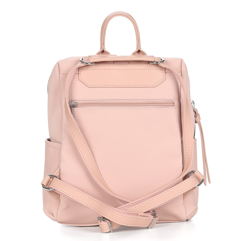 фото Розовый рюкзак из экокожи angelo vani