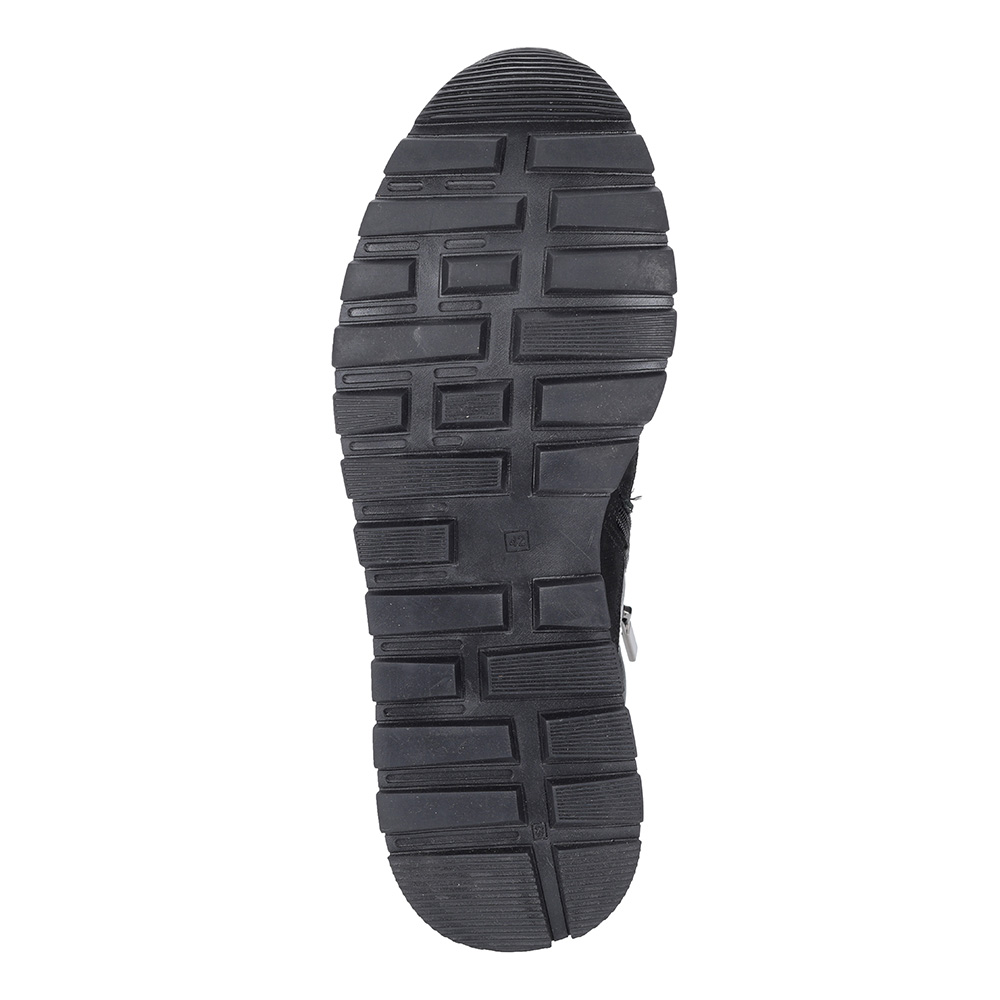 фото Комбинированные кроссовки на шерсти в черном цвете respect
