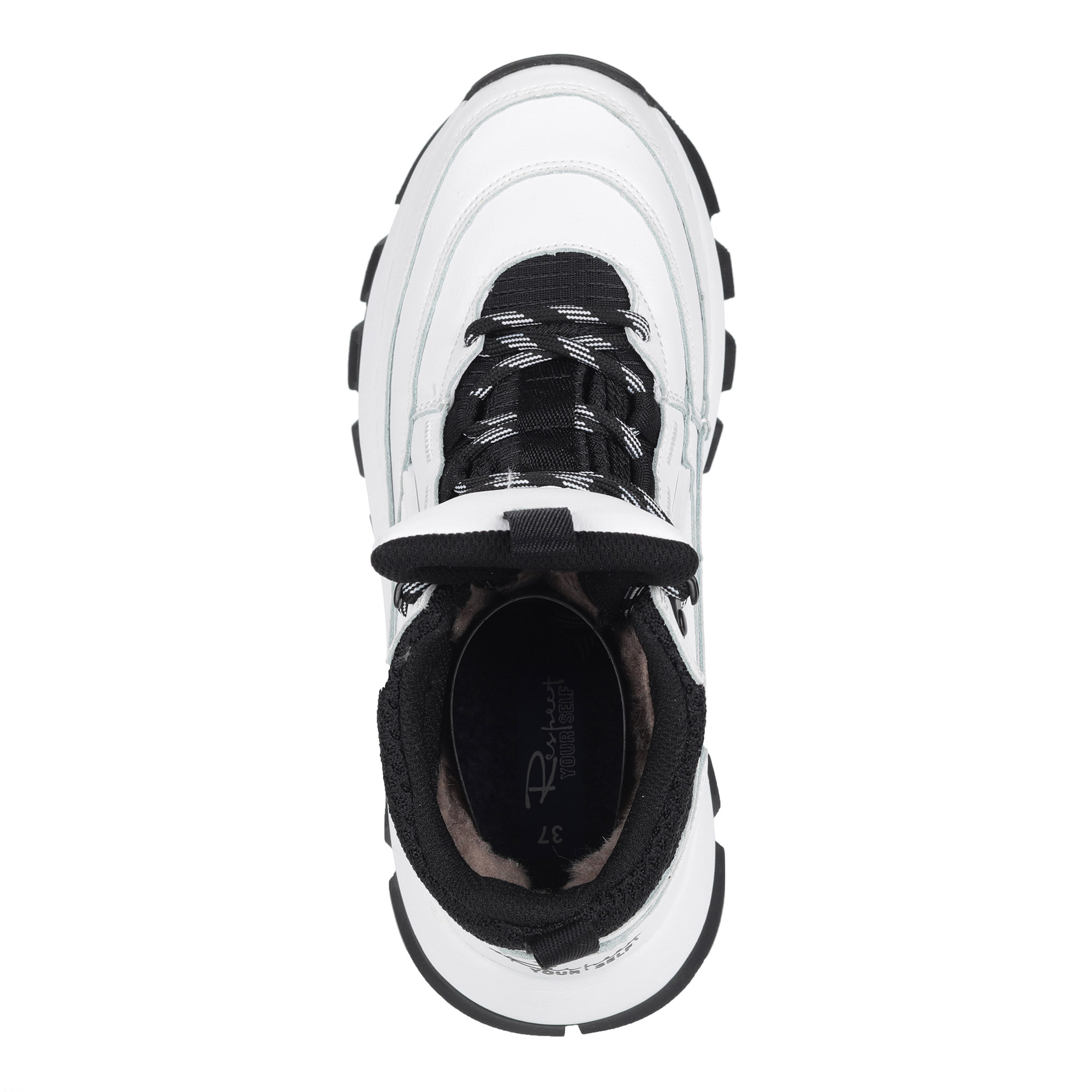 Белые кроссовки из кожи на шерсти GRUNBERG, размер 36, цвет белый - фото 4