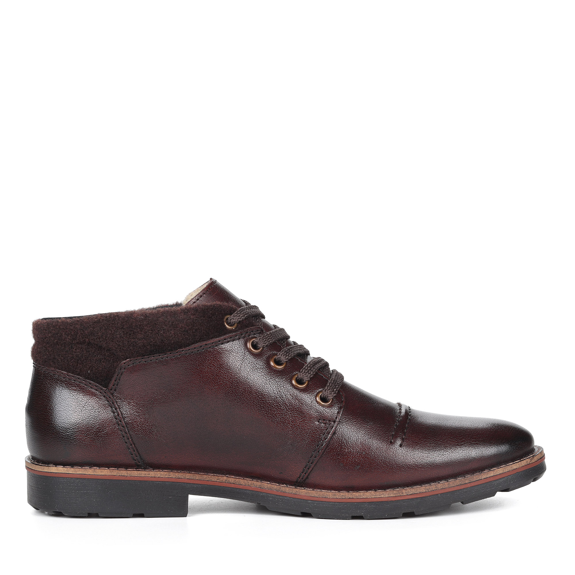 Коричневые ботинки из комбинированных материалов Rieker, размер 45, цвет коричневый - фото 3