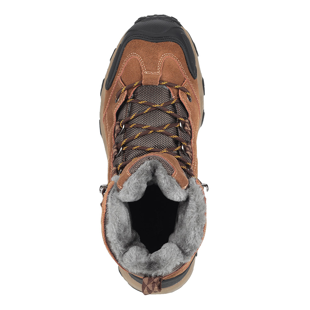 Комбинированные треккинговые ботинки в коричневом цвете Respect, размер 40 - фото 4