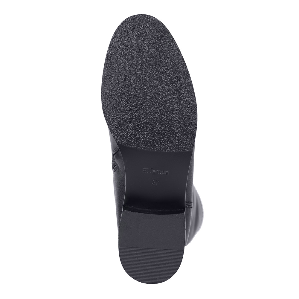 Черные кожаные сапоги El Tempo, размер 39, цвет черный - фото 7