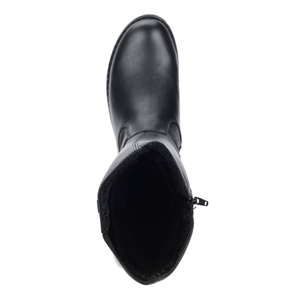 Черные комбинированные сапоги с пряжкой Rieker, размер 38, цвет черный - фото 6