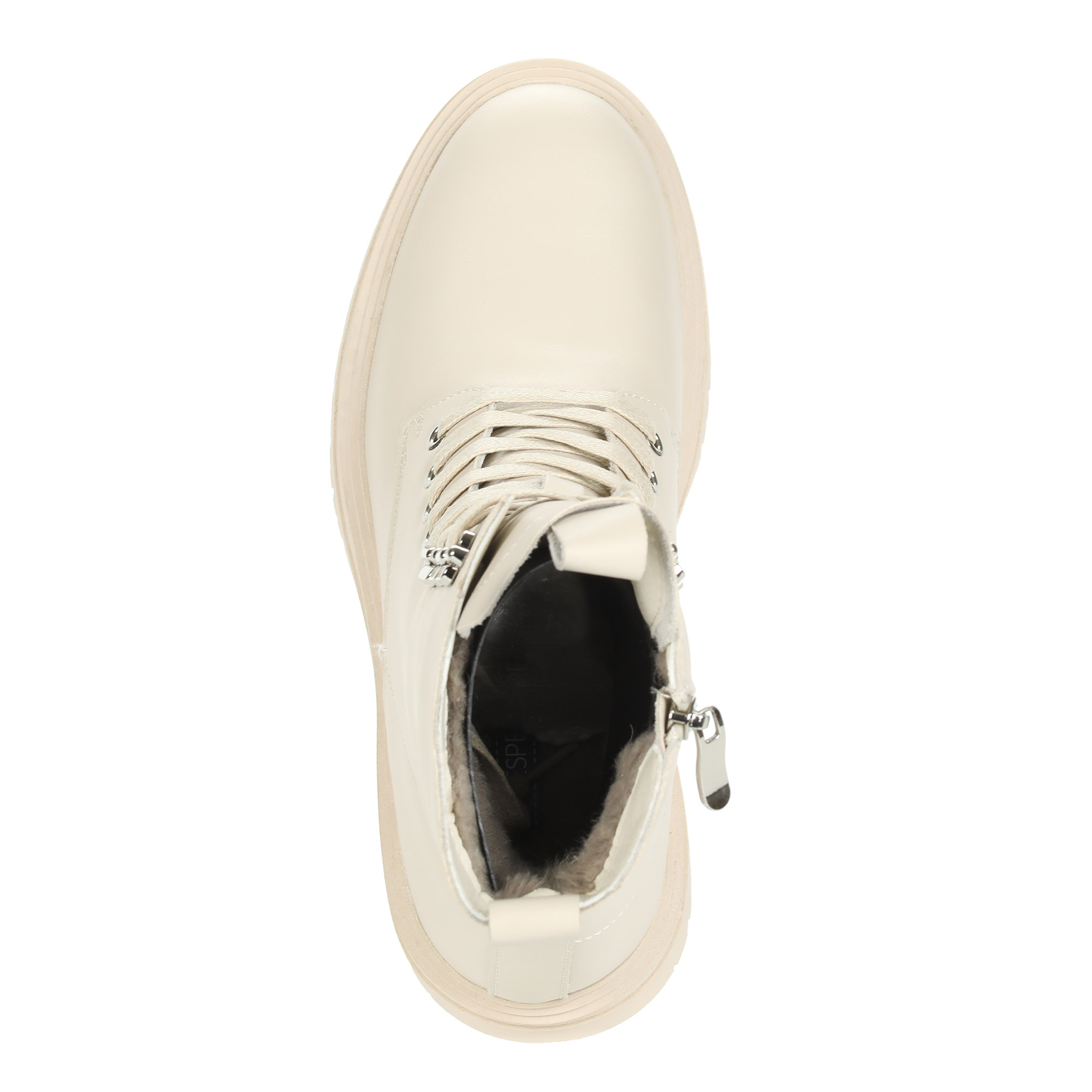 Бежевые ботинки из натуральной кожи с шерстяным подкладом Respect, размер 38, цвет бежевый - фото 7