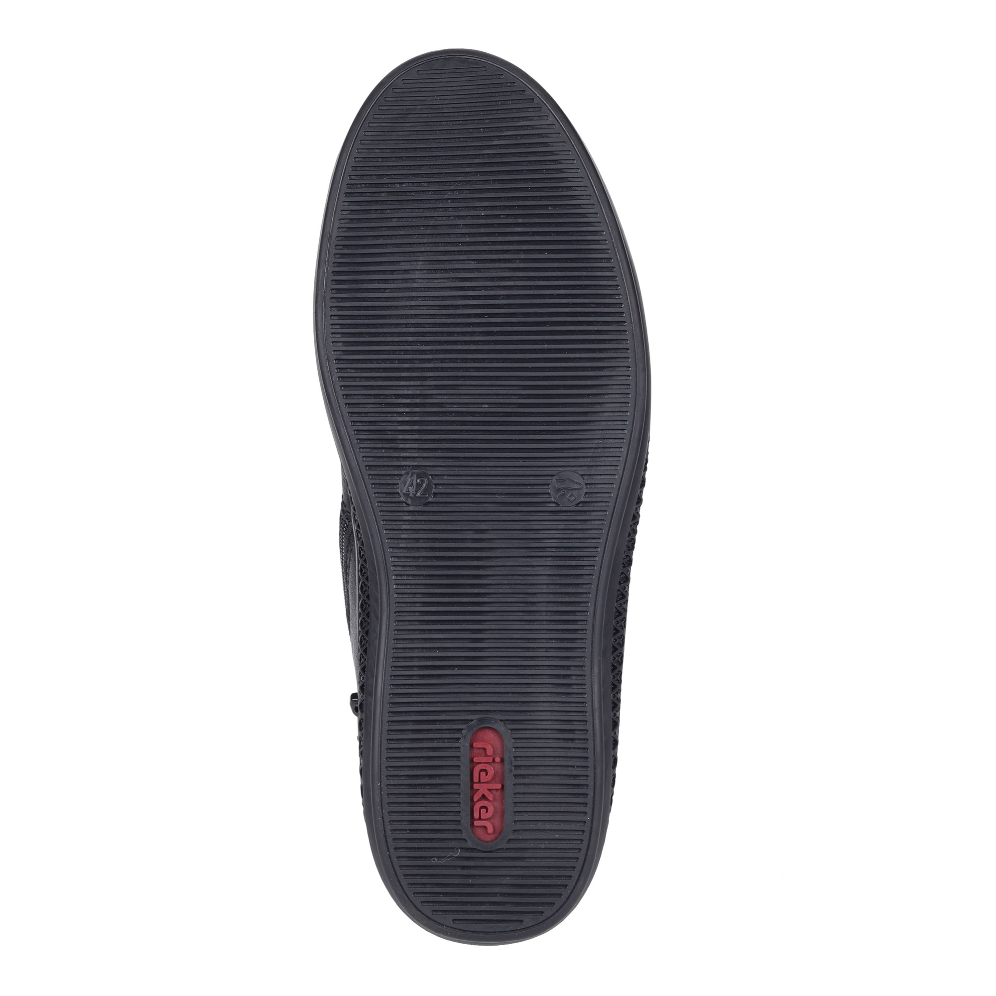 Черные ботинки из кожи на меху Rieker, размер 44, цвет черный - фото 5