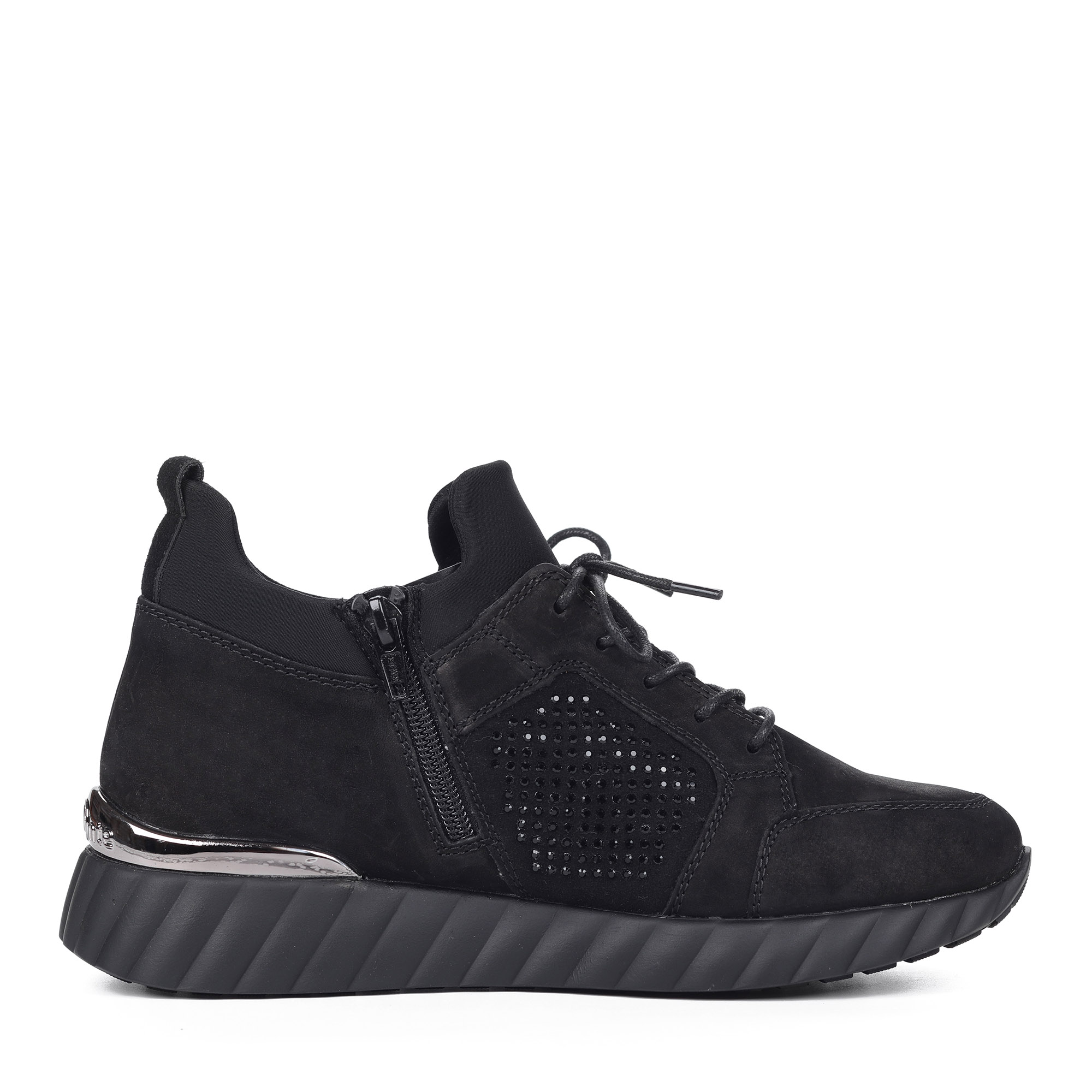 Черные кроссовки из комбинированных материалов Remonte, размер 37, цвет черный - фото 3