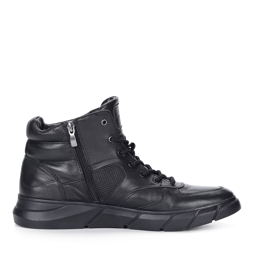 Черные кроссовки из кожи Respect, размер 41, цвет черный - фото 3