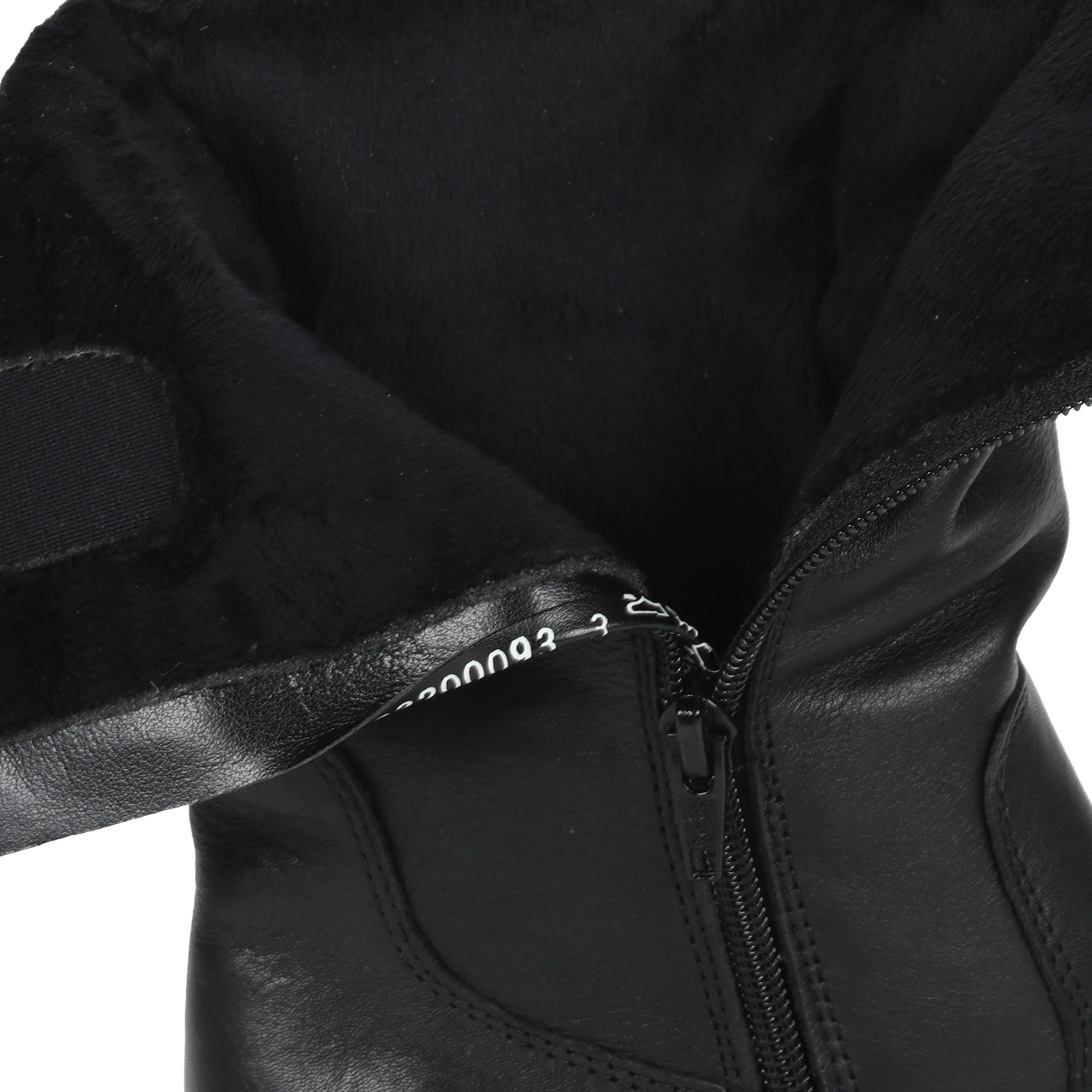 Черные утепленные сапоги из кожи на устойчивом каблуке Remonte, размер 36, цвет черный - фото 6