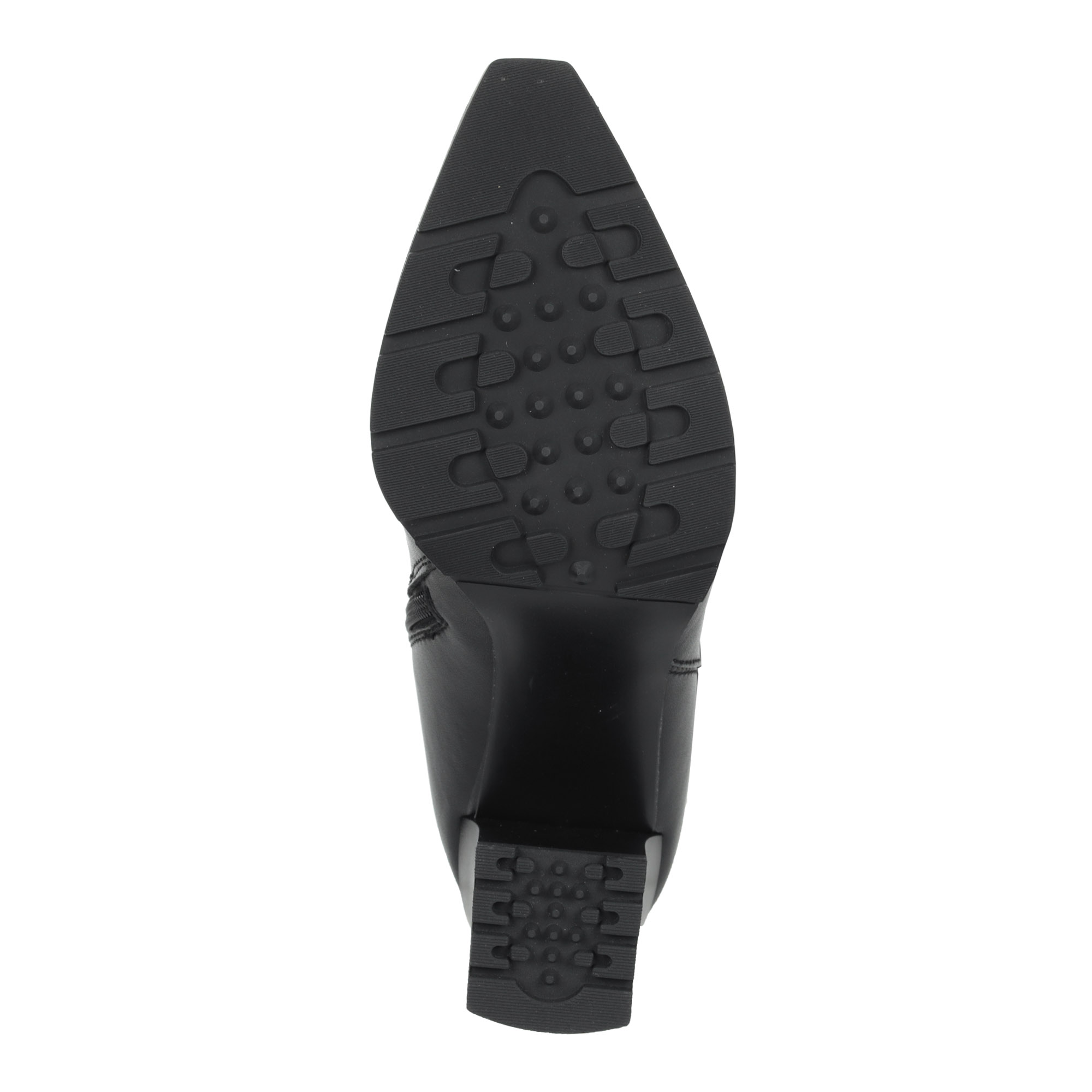 Черные сапоги из кожи на подкладке из комбинированных материалов на устойчивом каблуке Baden, размер 37, цвет черный - фото 8
