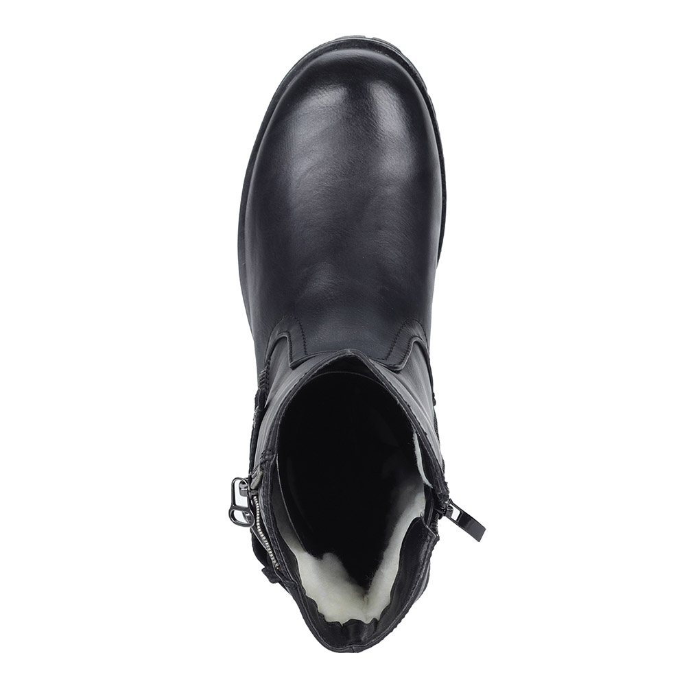 Черные полусапоги с пряжкой Rieker, размер 40, цвет черный - фото 4