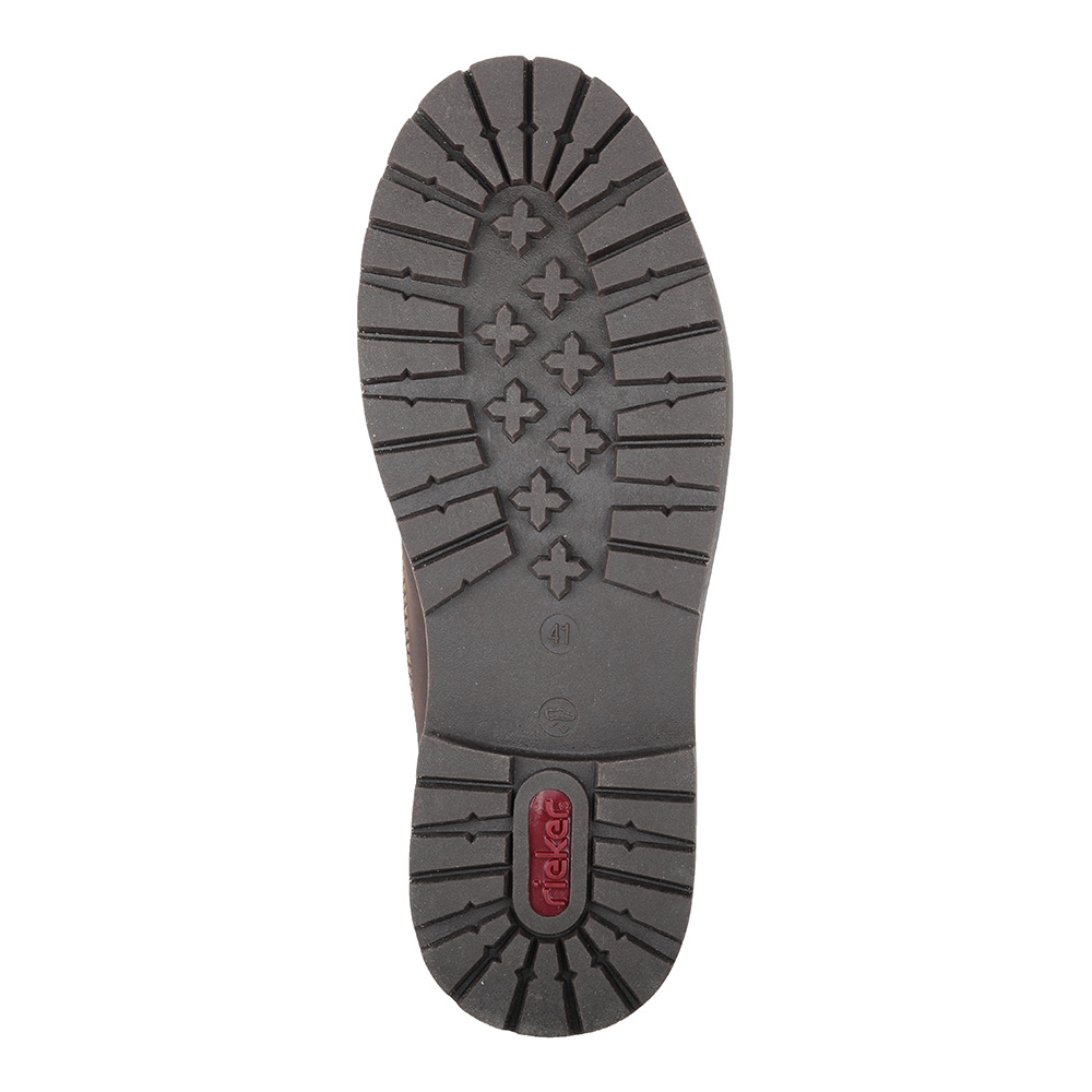 Коричневые ботинки из экокожи на шнуровке Rieker, размер 41, цвет коричневый - фото 5