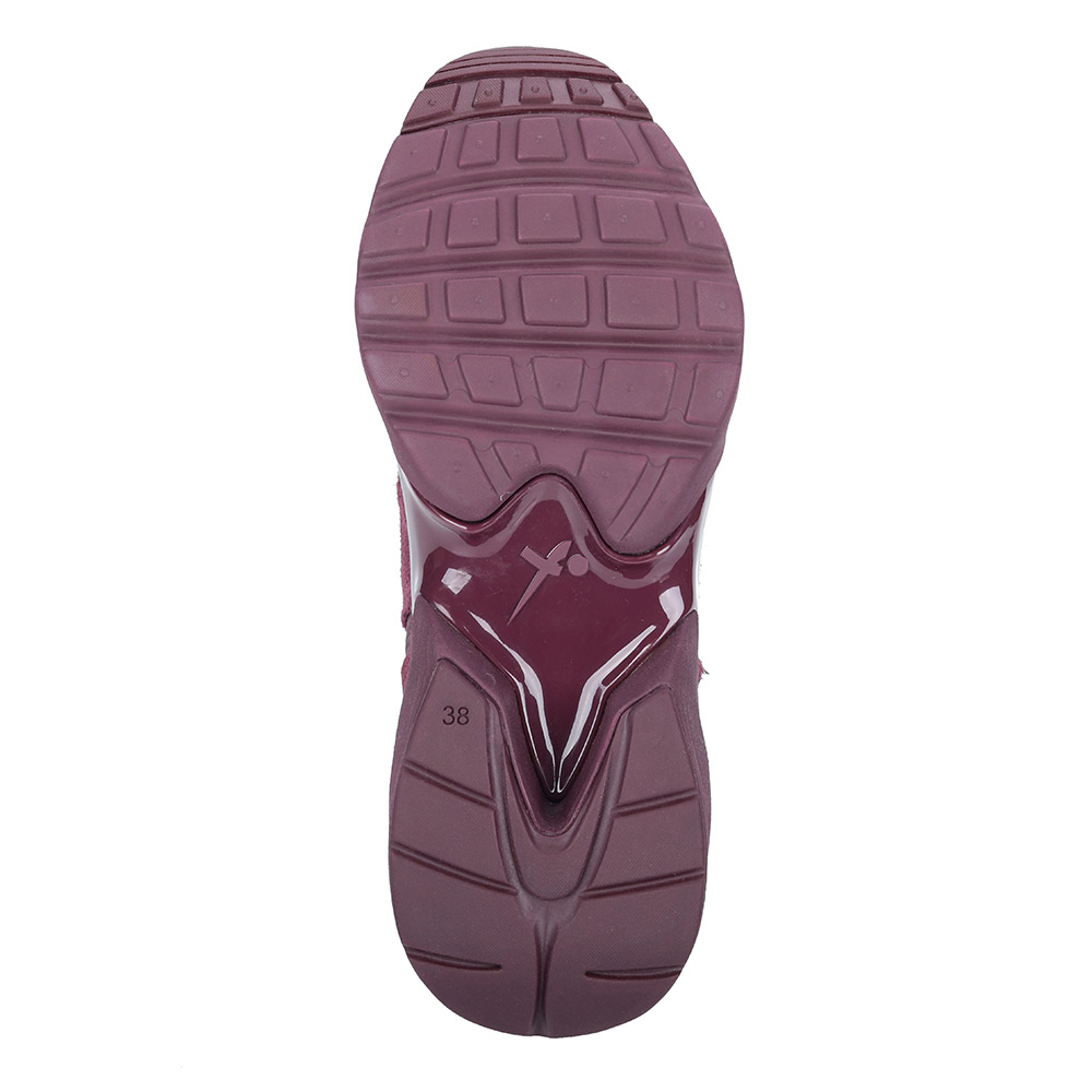 Бордовые ботинки из велюра на утолщенной подошве Tamaris, размер 36, цвет бежевый - фото 6