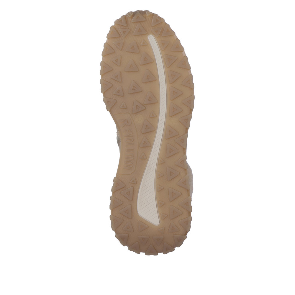 фото Коричневые утепленные ботинки из кожи rieker evolution