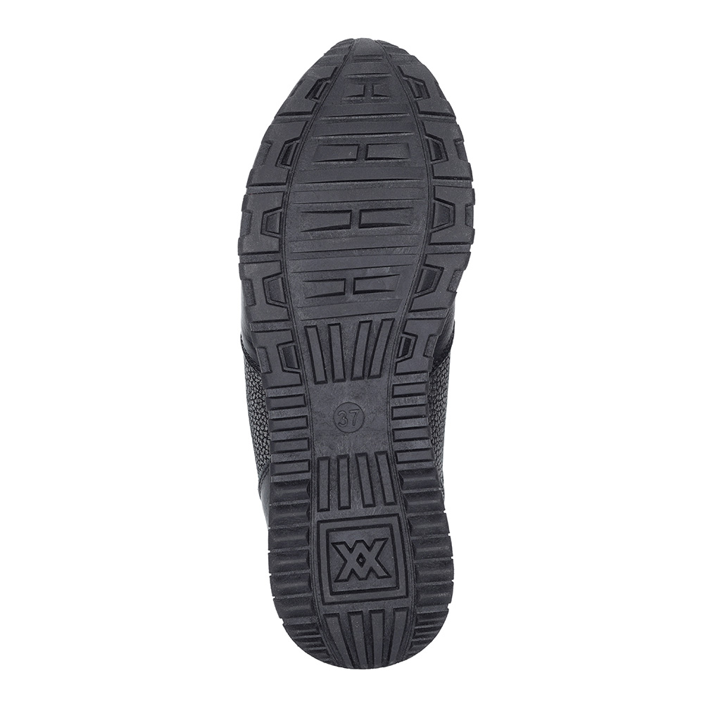 Черные кожаные кроссовки Respect, размер 38, цвет черный - фото 5