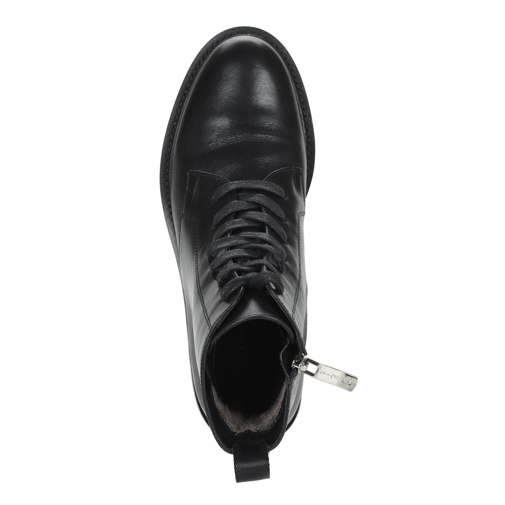 Черные ботинки из кожи на меху Respect, размер 37, цвет черный - фото 7