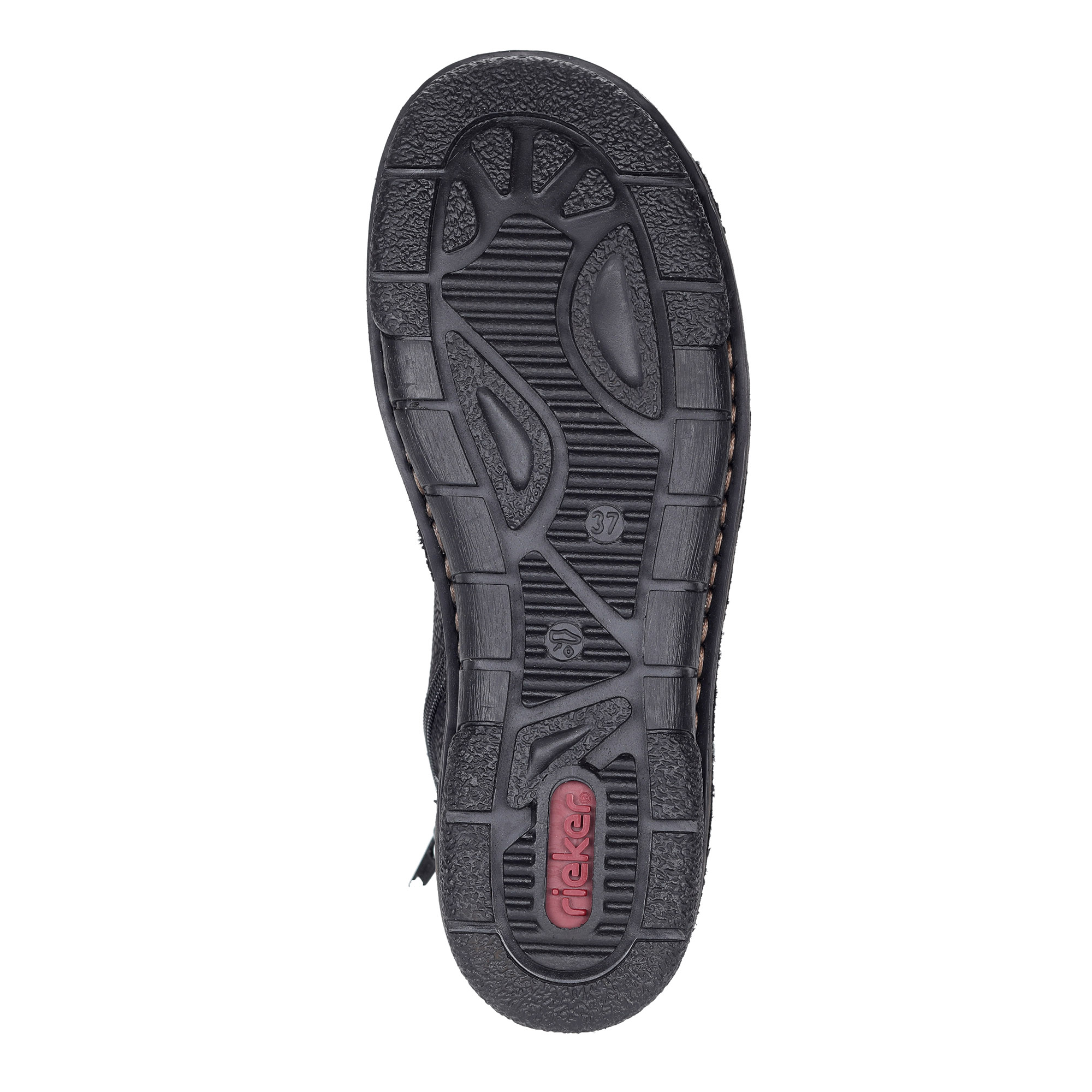 Черные ботинки из экокожи Rieker, размер 37, цвет черный - фото 5