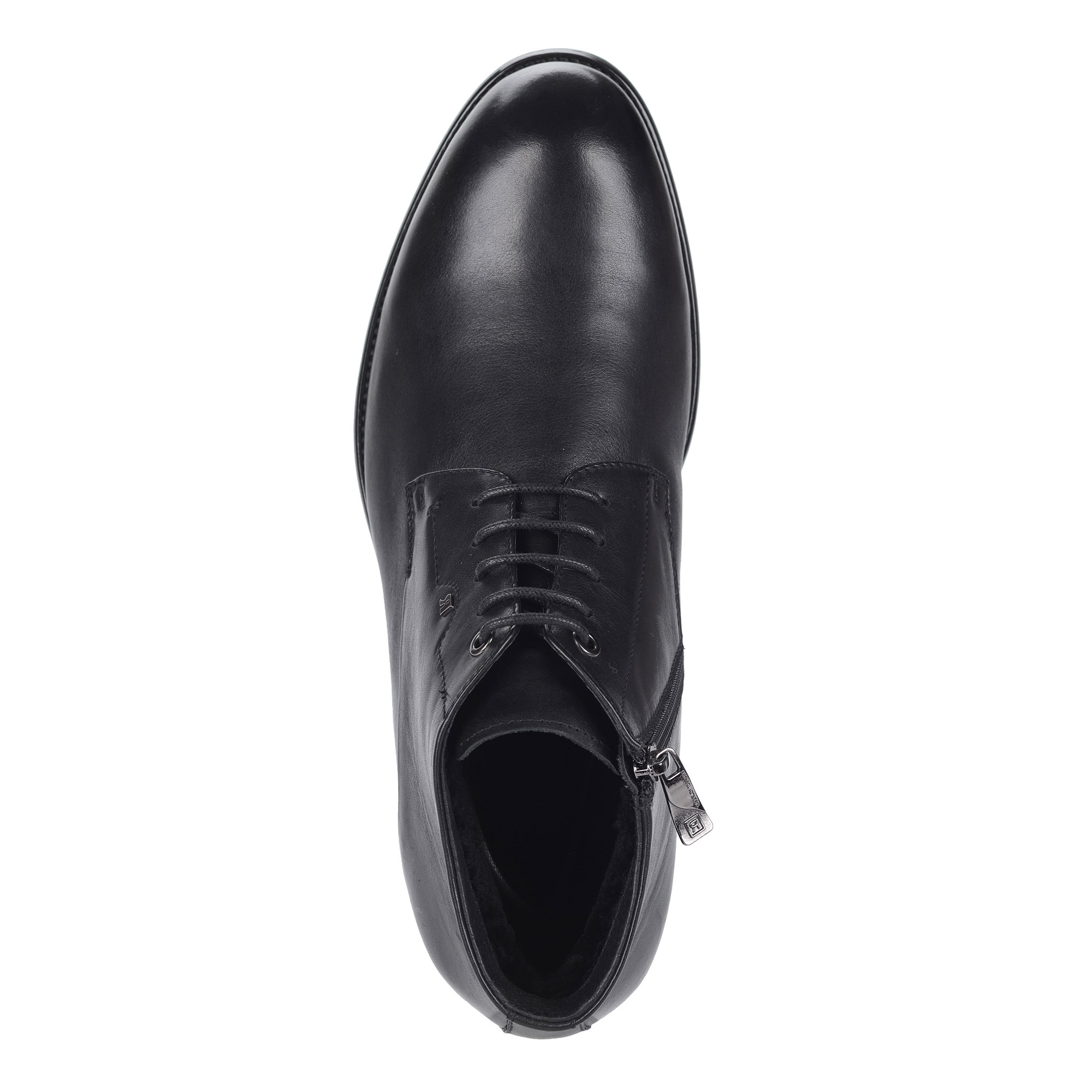 Черные ботинки из кожи на меху Respect, размер 42, цвет черный - фото 4