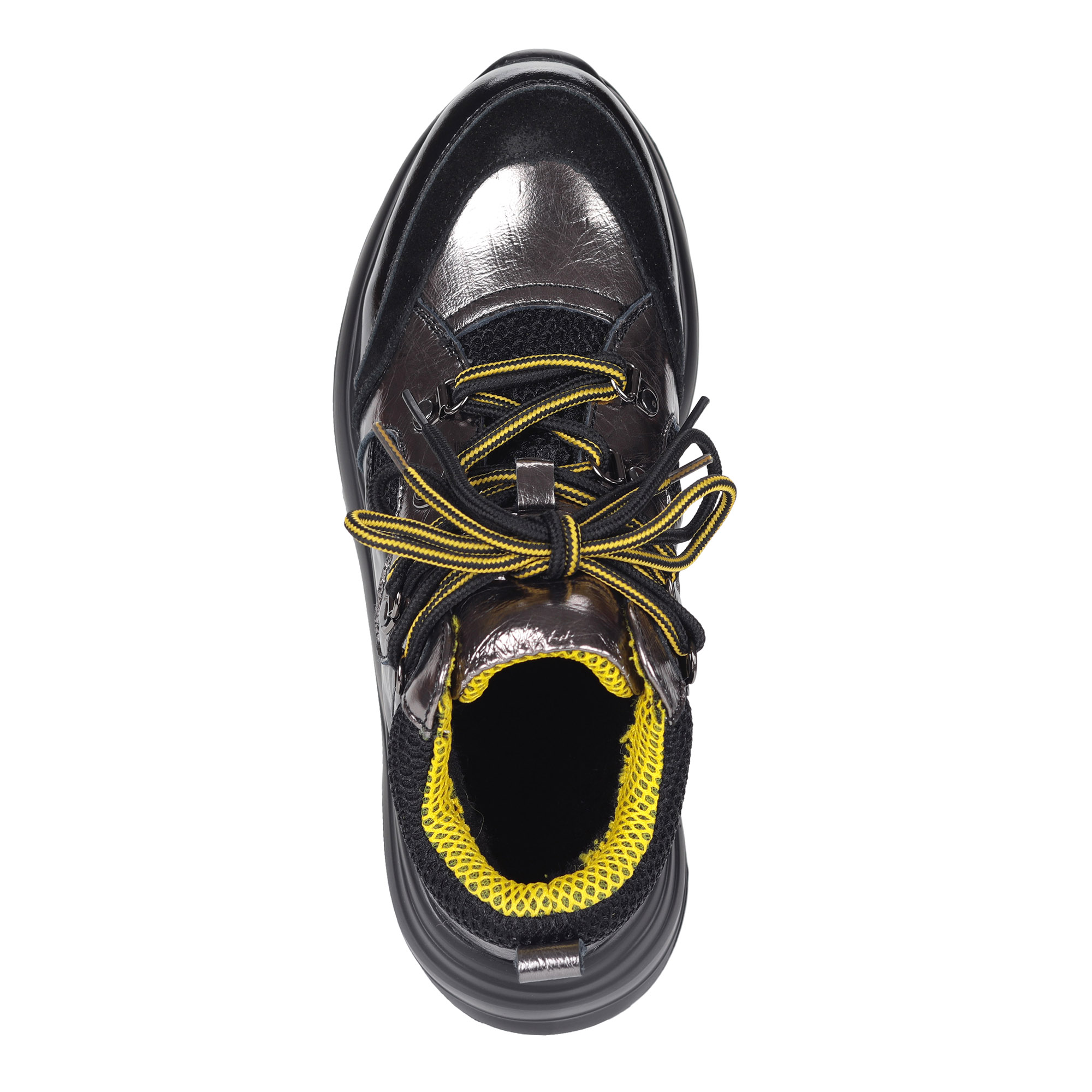 Комбинированные кроссовки на шерсти Respect, размер 38, цвет черный - фото 4