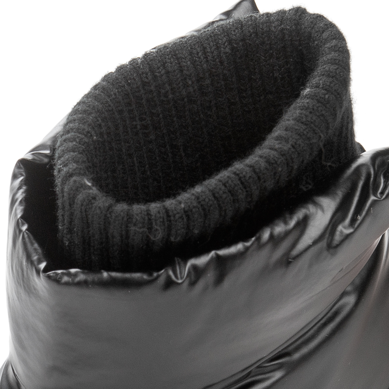 Черные дутики луноходы из текстиля Respect, цвет черный - фото 4