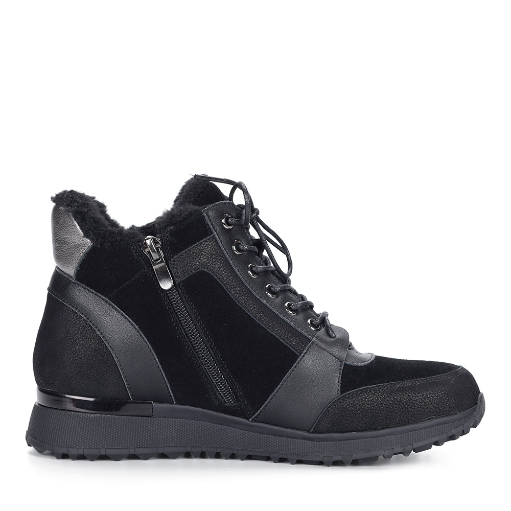 Черные кроссовки на шерсти Respect, размер 41, цвет черный - фото 3