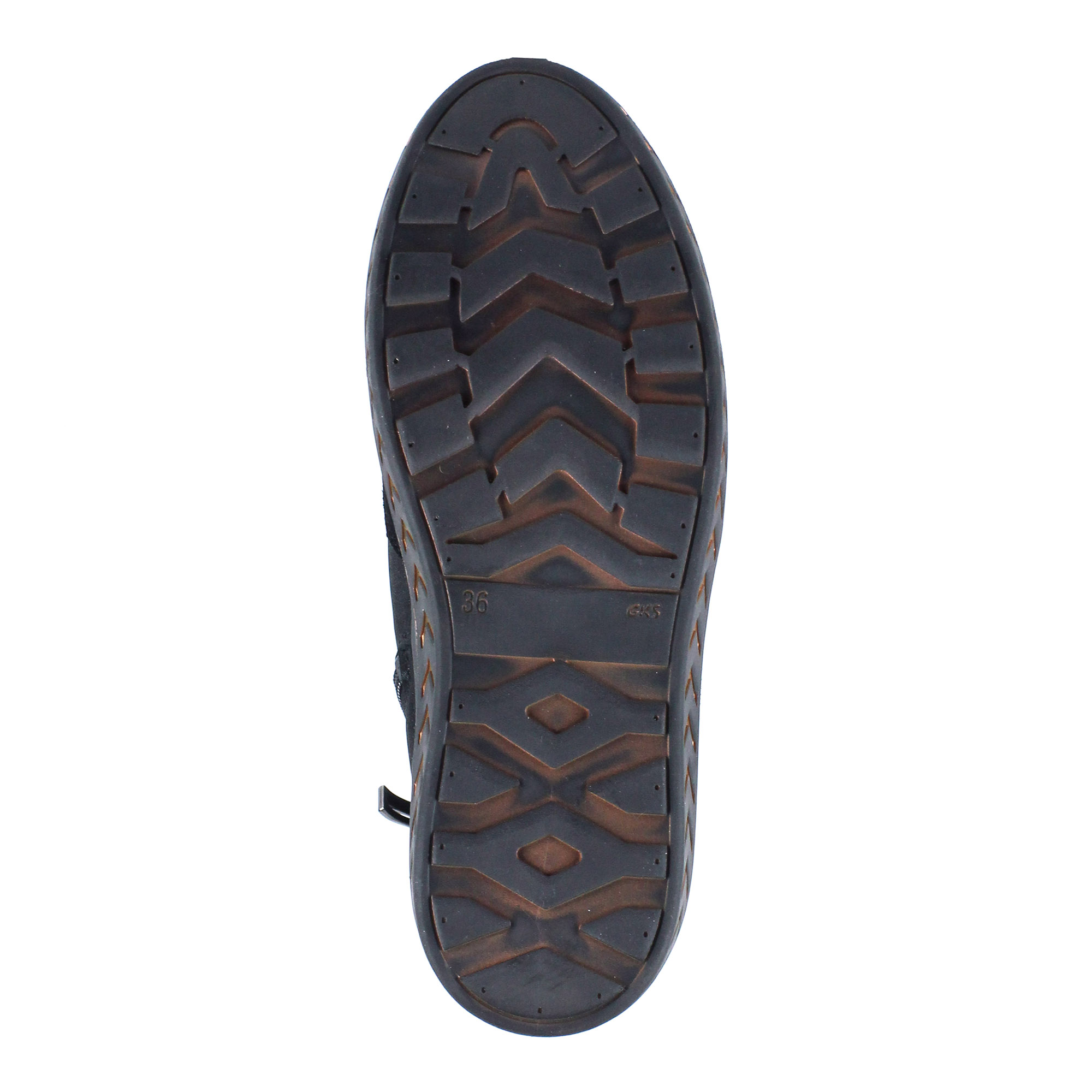 Черные ботинки из нубука на шерсти BURGERSCHUHE, размер 40, цвет черный - фото 5
