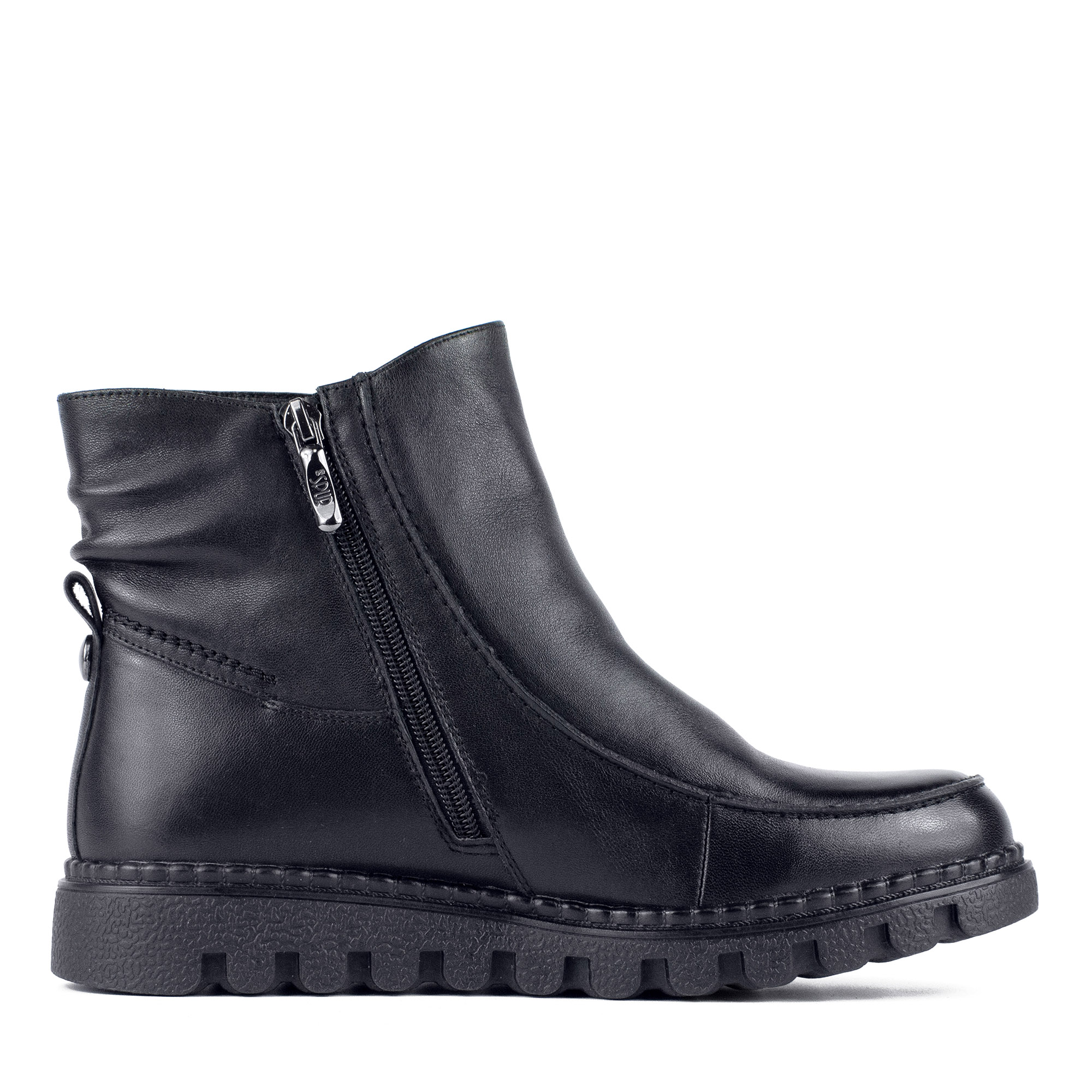 Черные ботинки из кожи без шнуровки Spur, размер 38, цвет черный - фото 3