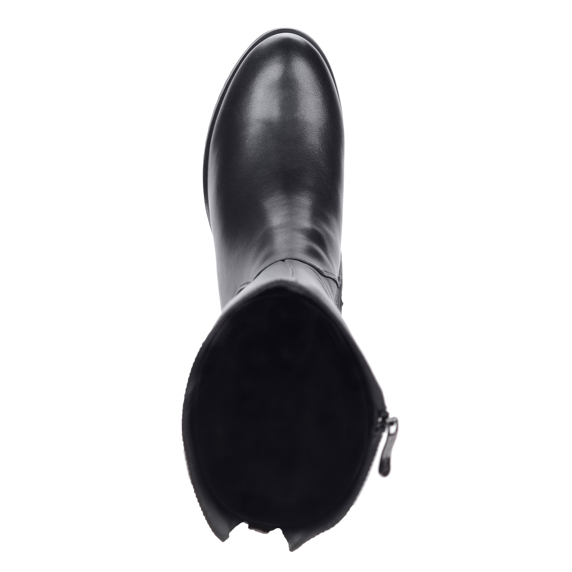 Черные ботфорты из кожи Respect, размер 36, цвет черный - фото 6