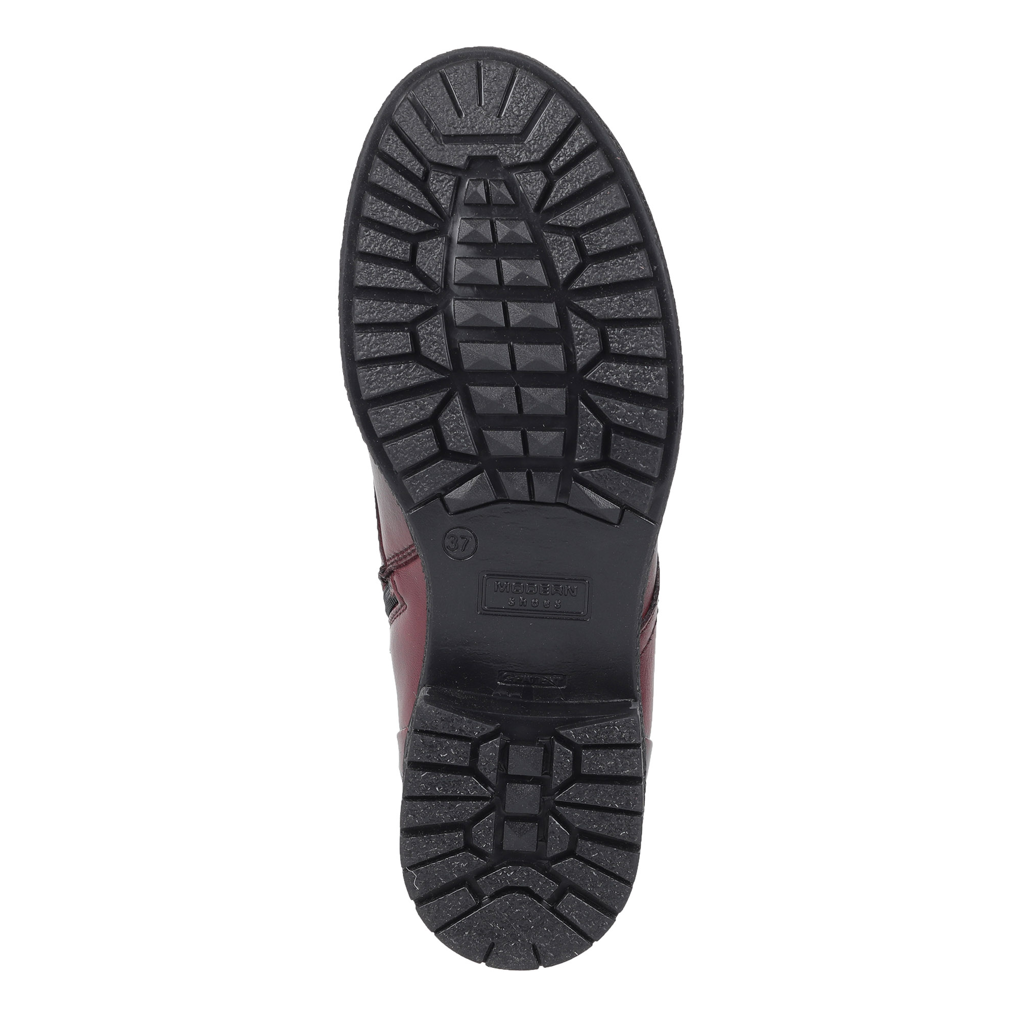 Бордовые ботинки из кожи на шерсти El Tempo, размер 40, цвет бордовый - фото 5