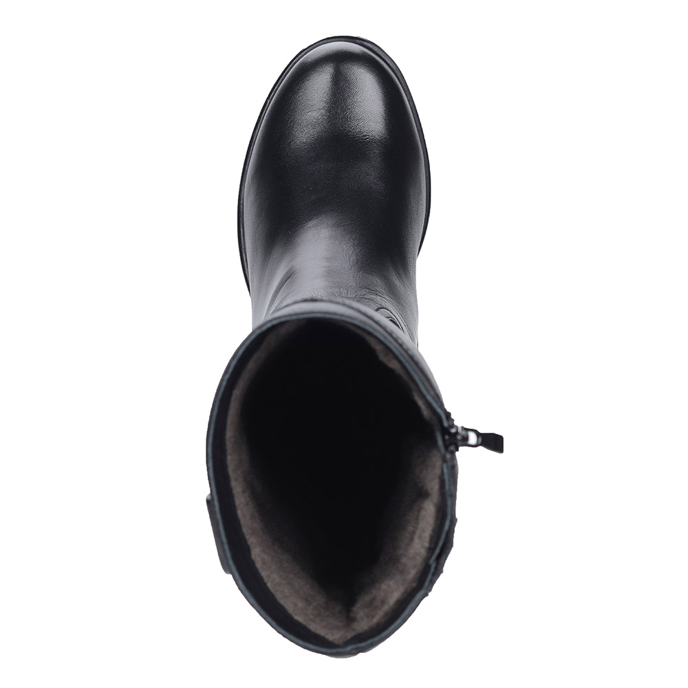 Черные сапоги из кожи Respect, размер 39, цвет черный - фото 6