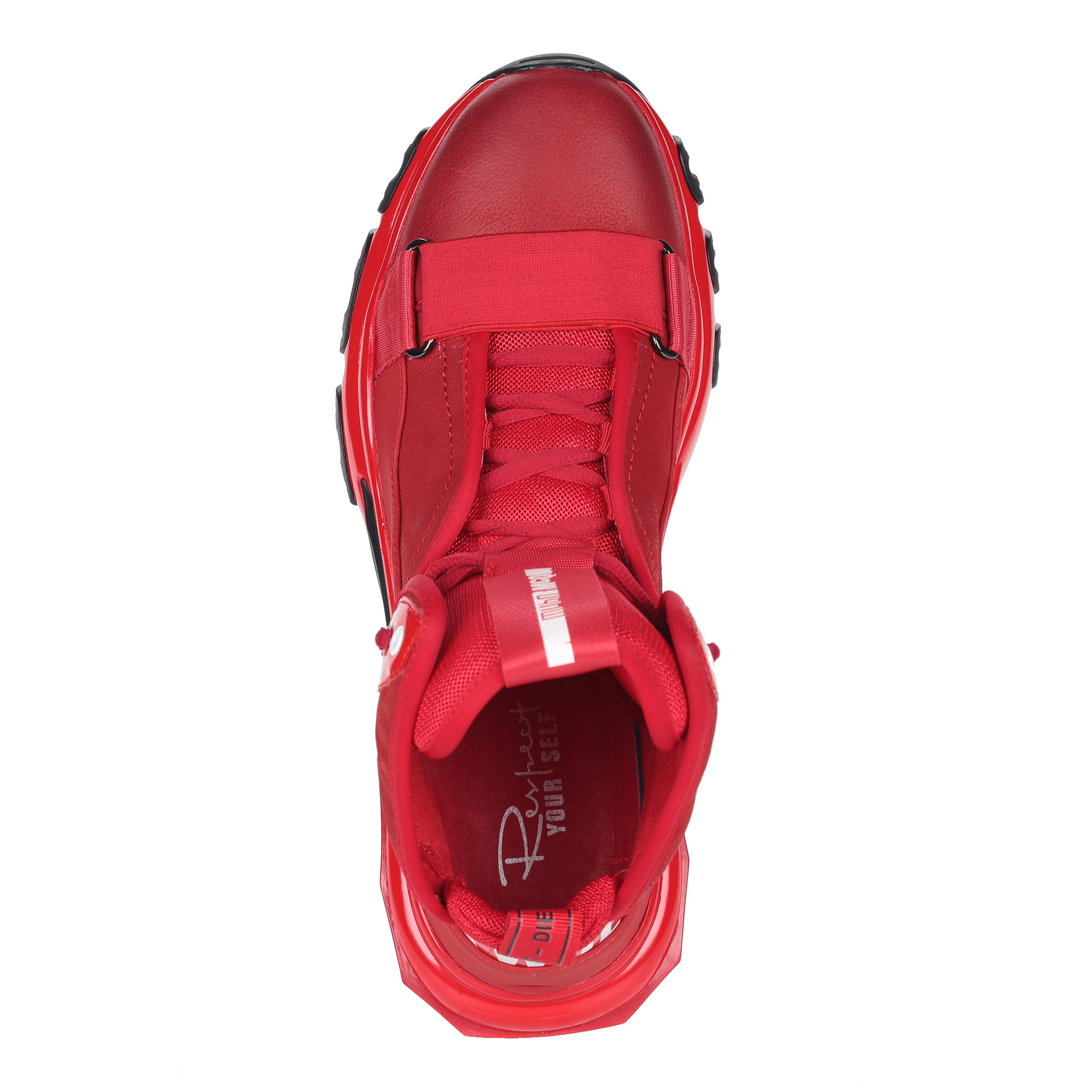 Красные кроссовки из кожи от Respect-shoes