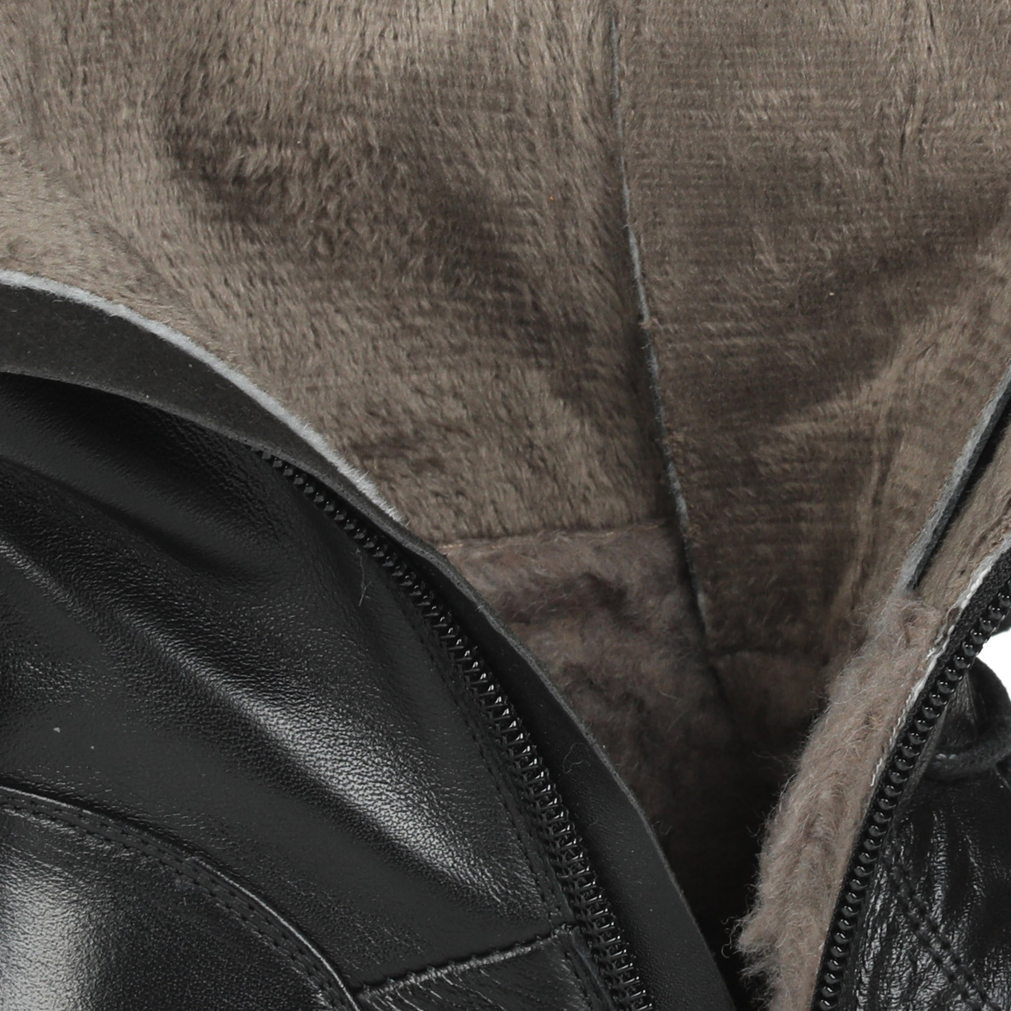 Черные сапоги на шнуровке из кожи на подкладке из комбинированных материалов на утолщенной контрастной подошве на устойчивом каблуке Respect, размер 36, цвет черный - фото 6